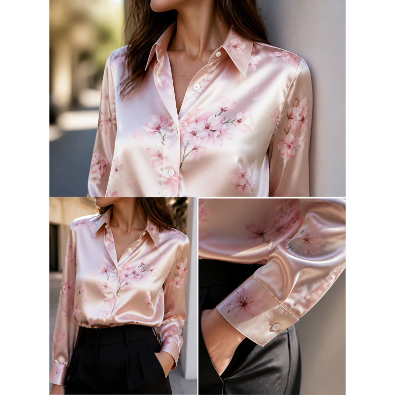 Women Top Fashion - 2026 패션 라펠 칼라 긴팔 셔츠