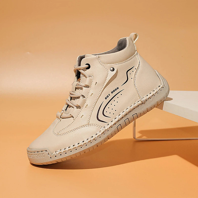 Women'S Fashion Leather Boots - 가죽 캐주얼 신발 여성용 패션 소프트