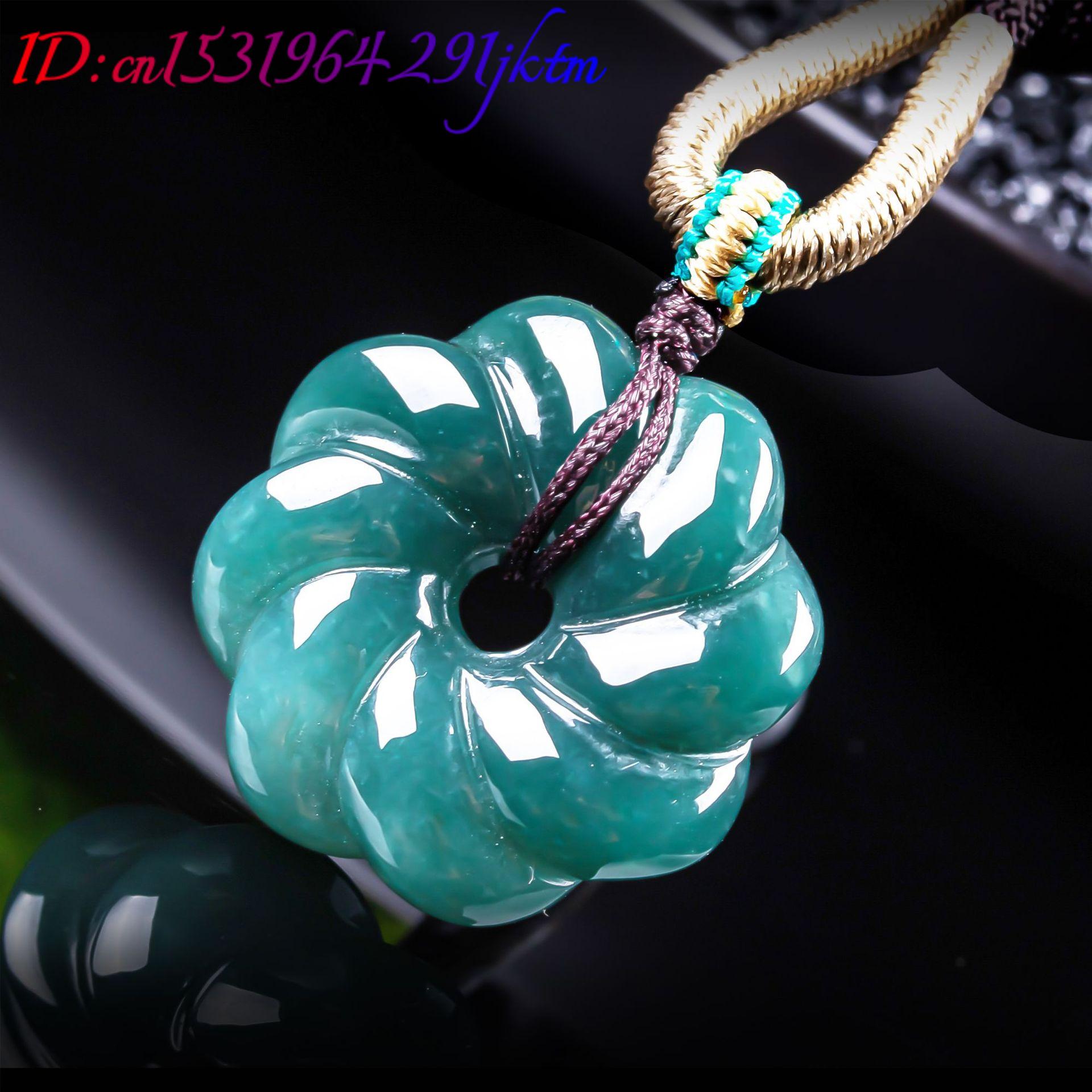 천연 버마산 비취 꽃 모양 펜던트 목걸이 액세서리 보석 - Women'S Fashion Gifts 리뷰 및 가격