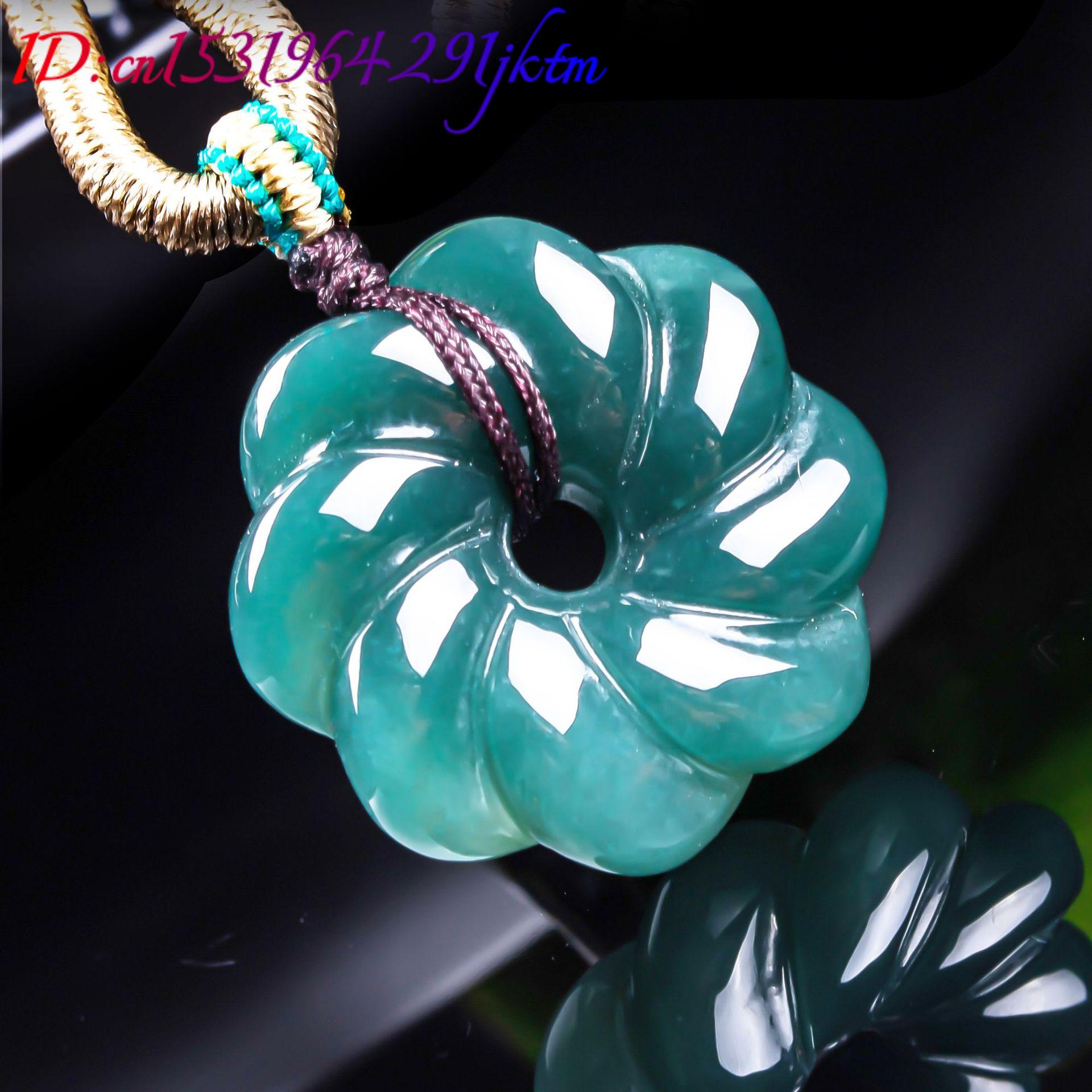 천연 버마산 비취 꽃 모양 펜던트 목걸이 액세서리 보석 - Women'S Fashion Gifts 리뷰 및 가격