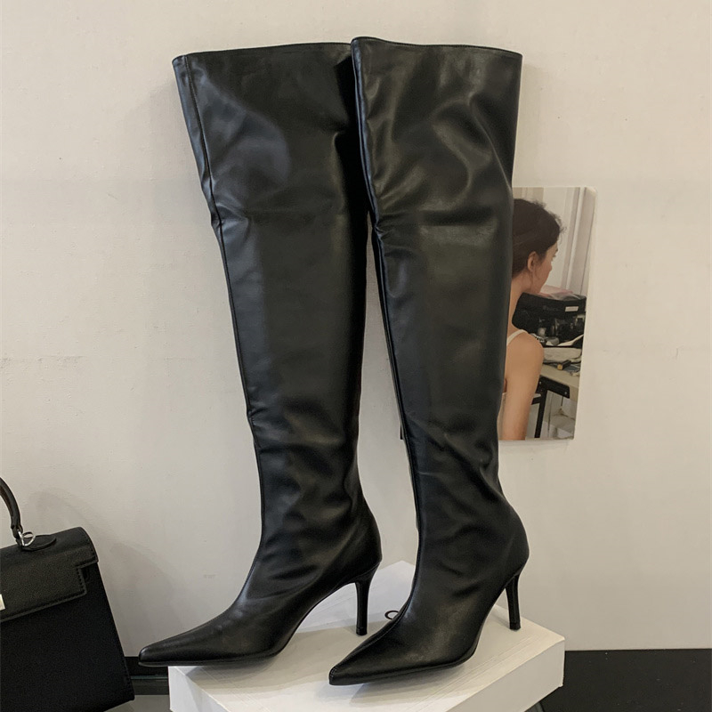 2026년 겨울 디자인 플리츠 포인티드 토 여성 롱 오 - Women'S Fashion Leather Boots 리뷰 및 가격