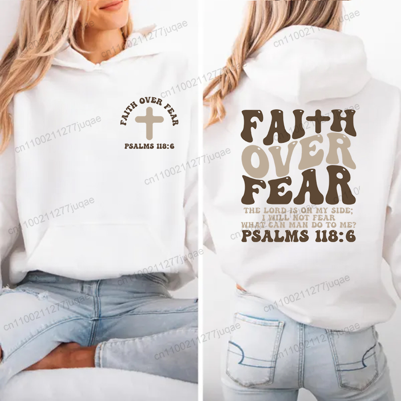 Fear Over Fear 프린트 스웨트 여성 하라주쿠 - Women Fashion Over The Years 리뷰 및 가격
