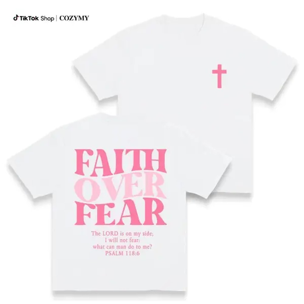 믿음은 두려움을 이긴다 그래픽 티셔츠 - 패션 애호가를 - Women'S Fashion Graphic Tees 리뷰 및 가격