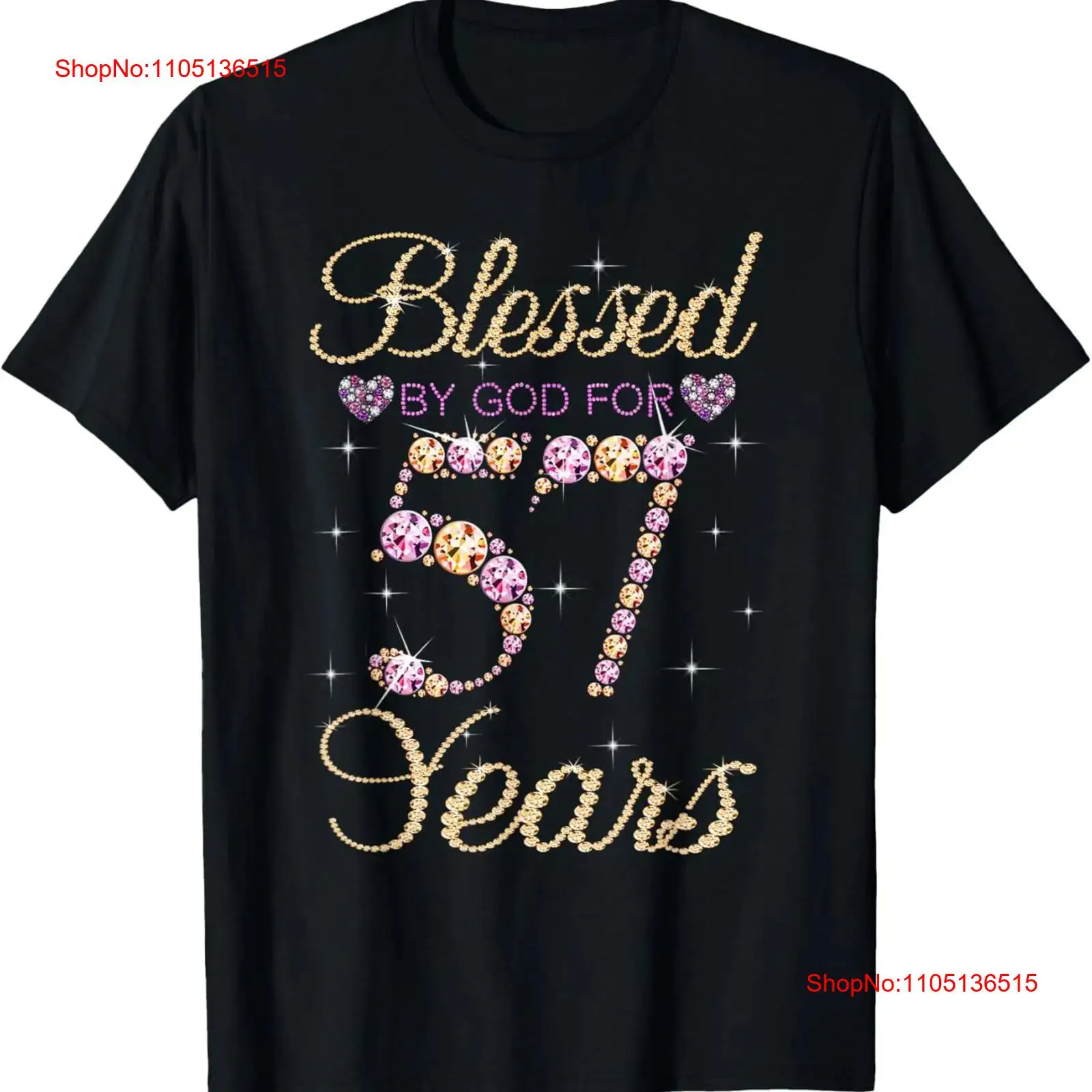 57년 동안 신의 축복을 받았습니다 재미있는 57번째  - Women'S Fashion Graphic Tees 리뷰 및 가격