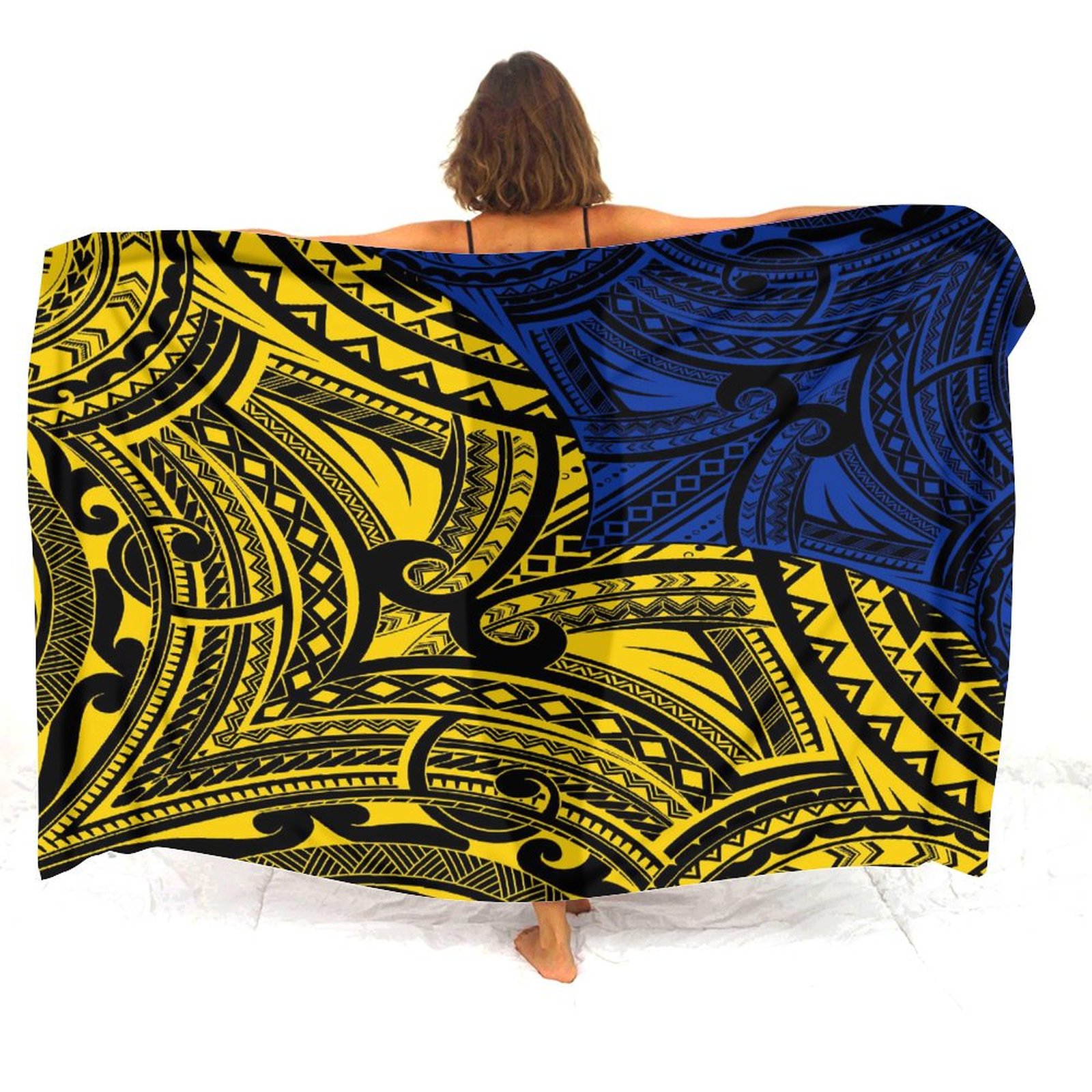 하와이안 해변 앞치마, 폴리네시안 빈티지 히비스커스 꽃 - Printed Wrap Skirt 리뷰 및 가격