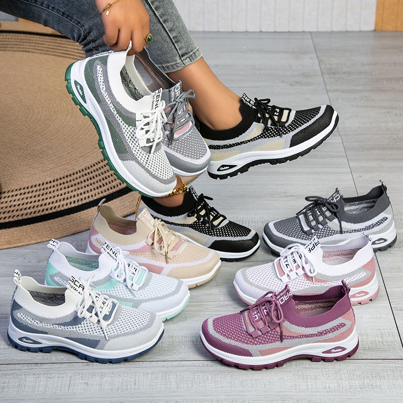 여성 신발 패션 캐주얼 메쉬 스니커즈 야외 스포츠 통기 - Women'S Fashion Running Shoes 리뷰 및 가격