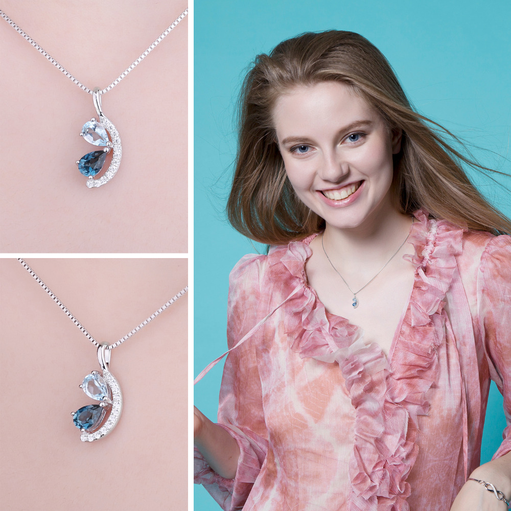 JewelryPalace 자연 하늘 런던 블루 토 파  - Women'S Fashion London 리뷰 및 가격
