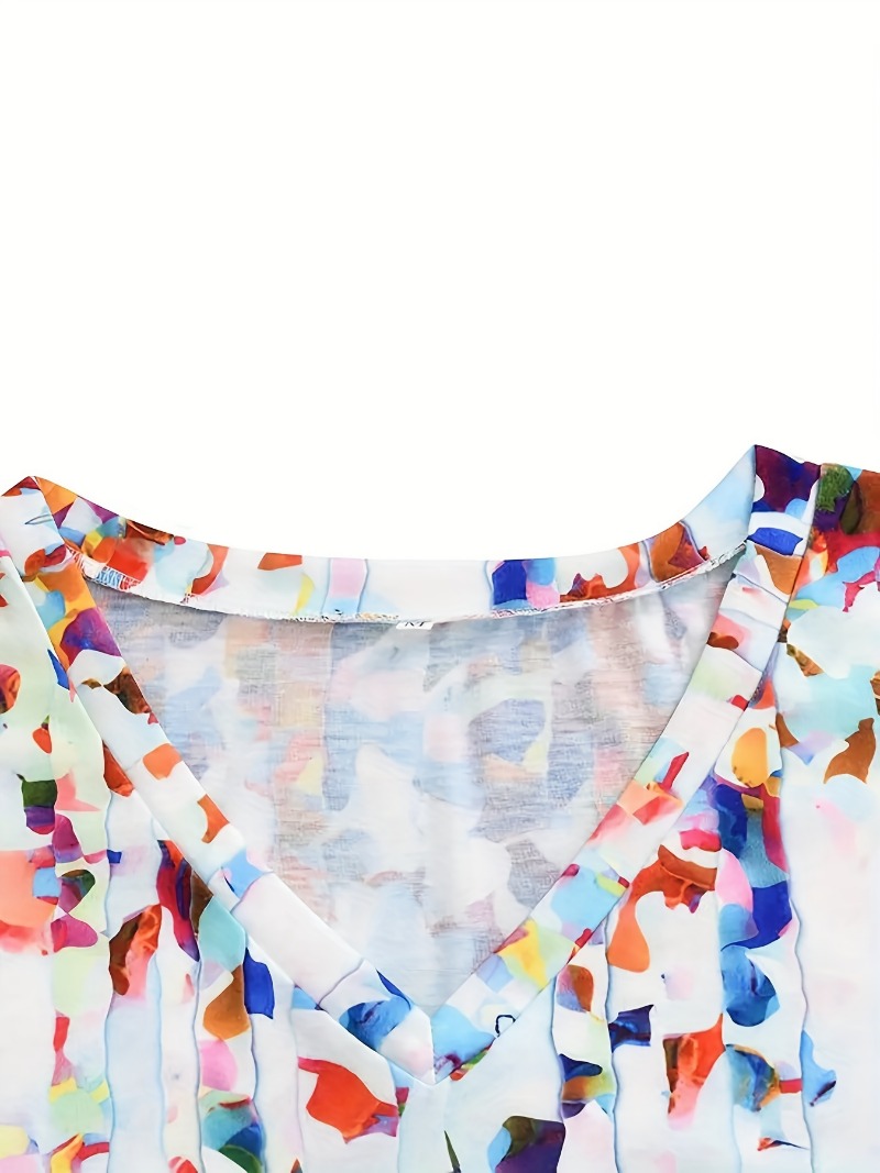 플러스 사이즈 브이넥 플라워 프린트 민소매 캐주얼 루즈 - Women'S Fashion Vest Tops 리뷰 및 가격