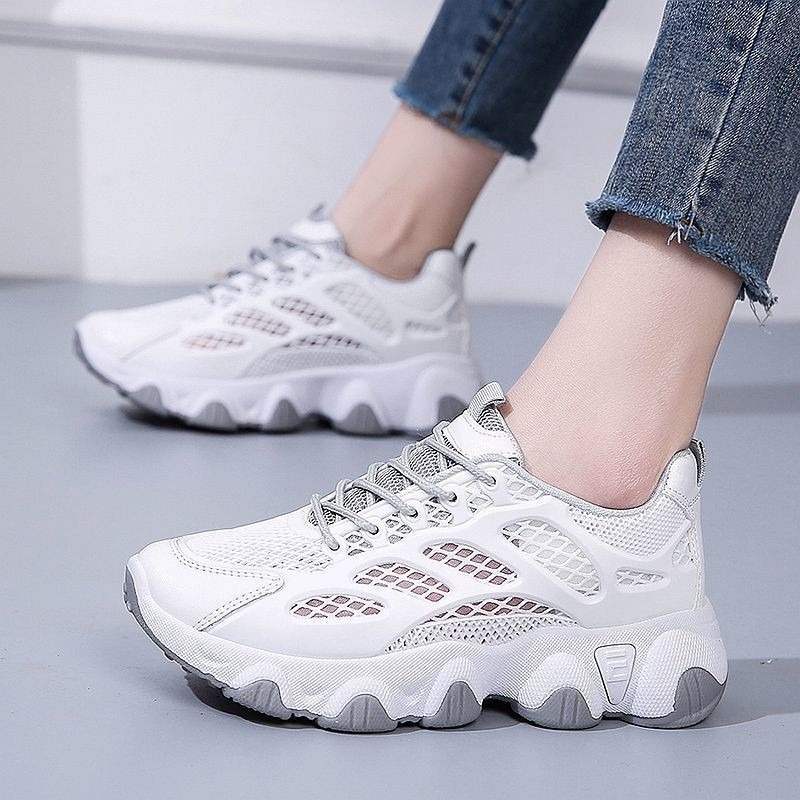 통기성 메쉬 Chunky 스 니 커 즈 야외 스포츠 피 - Women'S Fashion Running Shoes 리뷰 및 가격