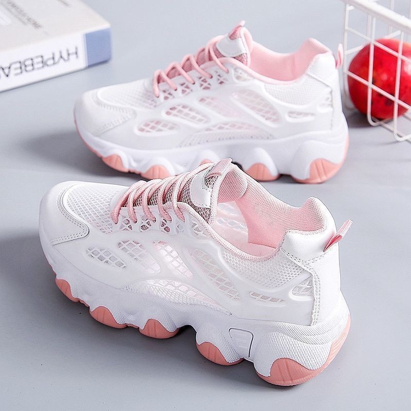 통기성 메쉬 Chunky 스 니 커 즈 야외 스포츠 피 - Women'S Fashion Running Shoes 리뷰 및 가격