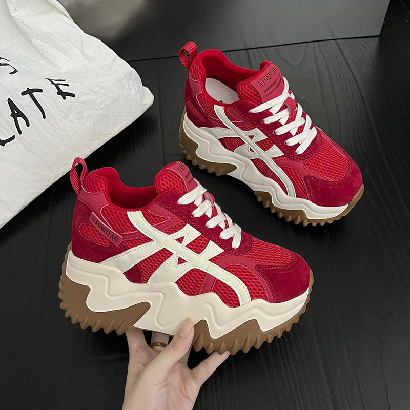 여성 패션 아빠 신발 플랫폼 메쉬 러닝 스니커즈 학생을 - Women'S Fashion Running Shoes 리뷰 및 가격