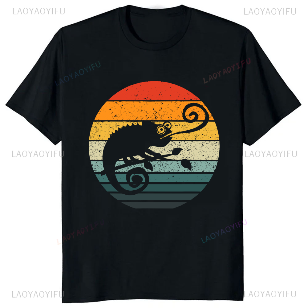 재미있는 만화 그림자 그래픽 핀티드 카멜레온 티셔츠,  - Women'S Fashion Graphic Tees 리뷰 및 가격