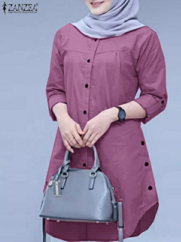 2026 ZANZEA 봄 셔츠 패션 여성 O넥 긴팔 탑 - Turkey Women Fashion 리뷰 및 가격