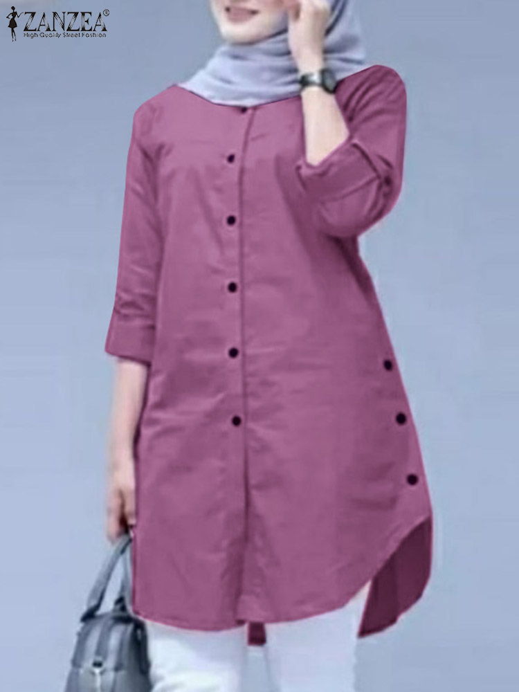 2026 ZANZEA 봄 셔츠 패션 여성 O넥 긴팔 탑 - Turkey Women Fashion 리뷰 및 가격