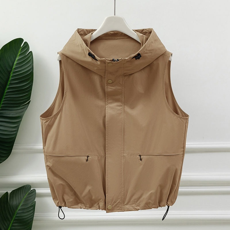 여성용 연회색 후드 민소매 유틸리티 조끼 지퍼 앞면 조 - Women'S Fashion Utility Vest 리뷰 및 가격