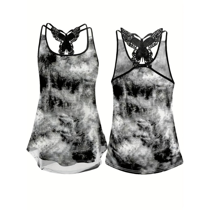 플러스 사이즈 1XL-5XL 프린트 탱크 탑 섹시 슬링 - Women'S Fashion Vest Tops 리뷰 및 가격