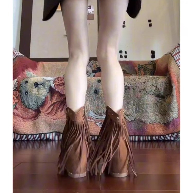 로마 프린지 여성 샌들 여름 새로운 스타일 지퍼 로마  - Women'S Fashion Leather Boots 리뷰 및 가격
