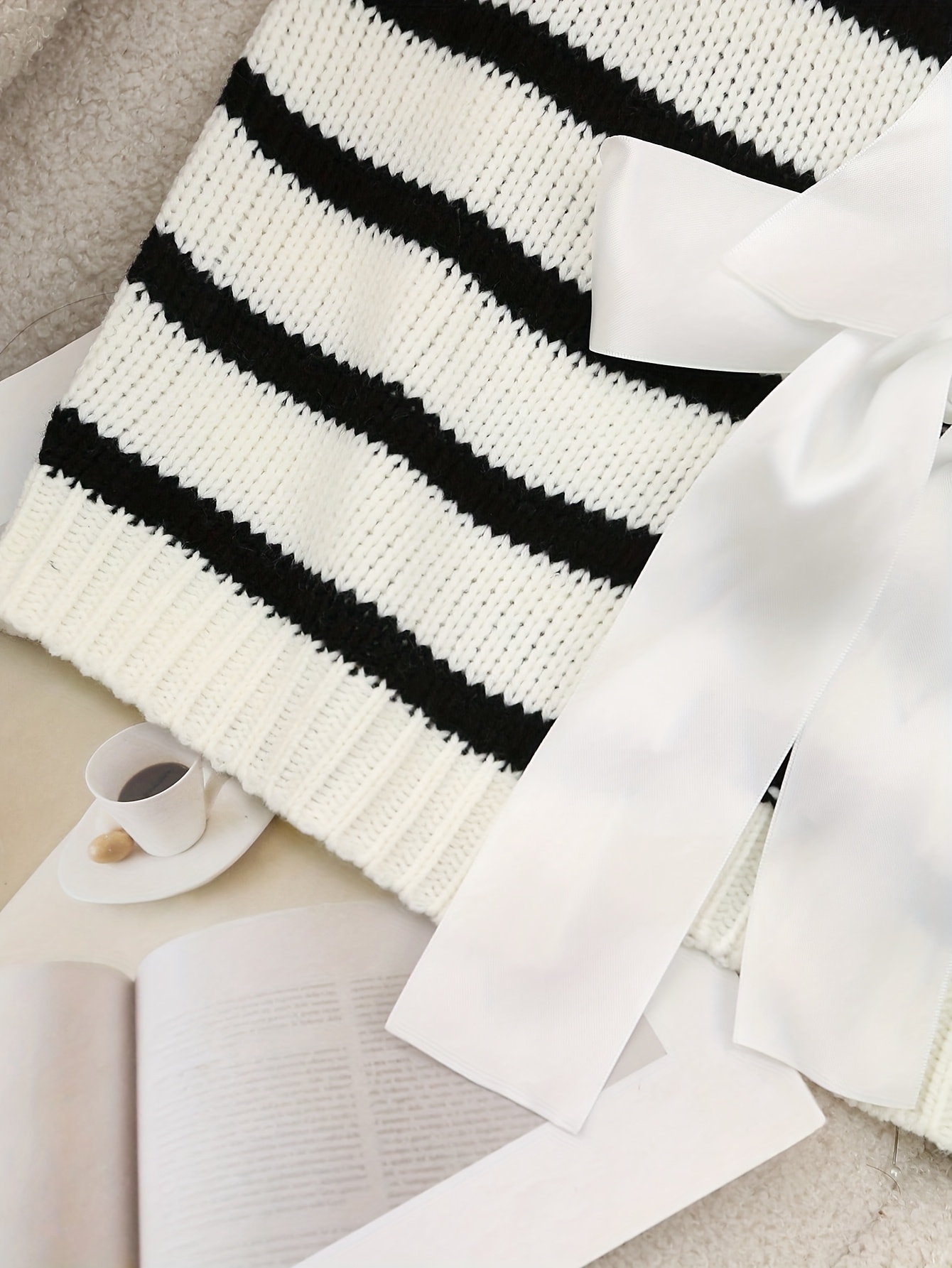 여성용 플러스 사이즈 니트 조끼, 뒷면에 리본 디자인, - Women'S Fashion Vest Tops 리뷰 및 가격