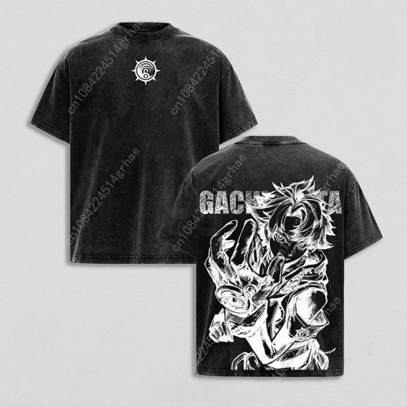 Gachiakuta 빈티지 애니메이션 워시드 셔츠 애니 - Women'S Fashion Graphic Tees 리뷰 및 가격