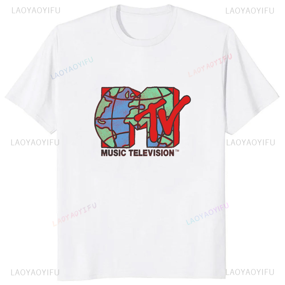 클래식 MTV 레트로 디자인 로고 프린트 그래픽 남성  - Women'S Fashion Graphic Tees 리뷰 및 가격