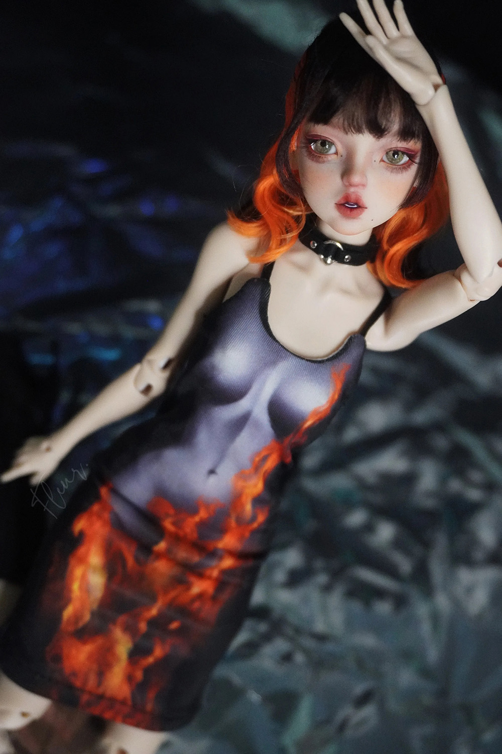 1/6 BJD 인형 일루전리 아트 프린트 슬링 미드 드 - Printed Wrap Skirt 리뷰 및 가격