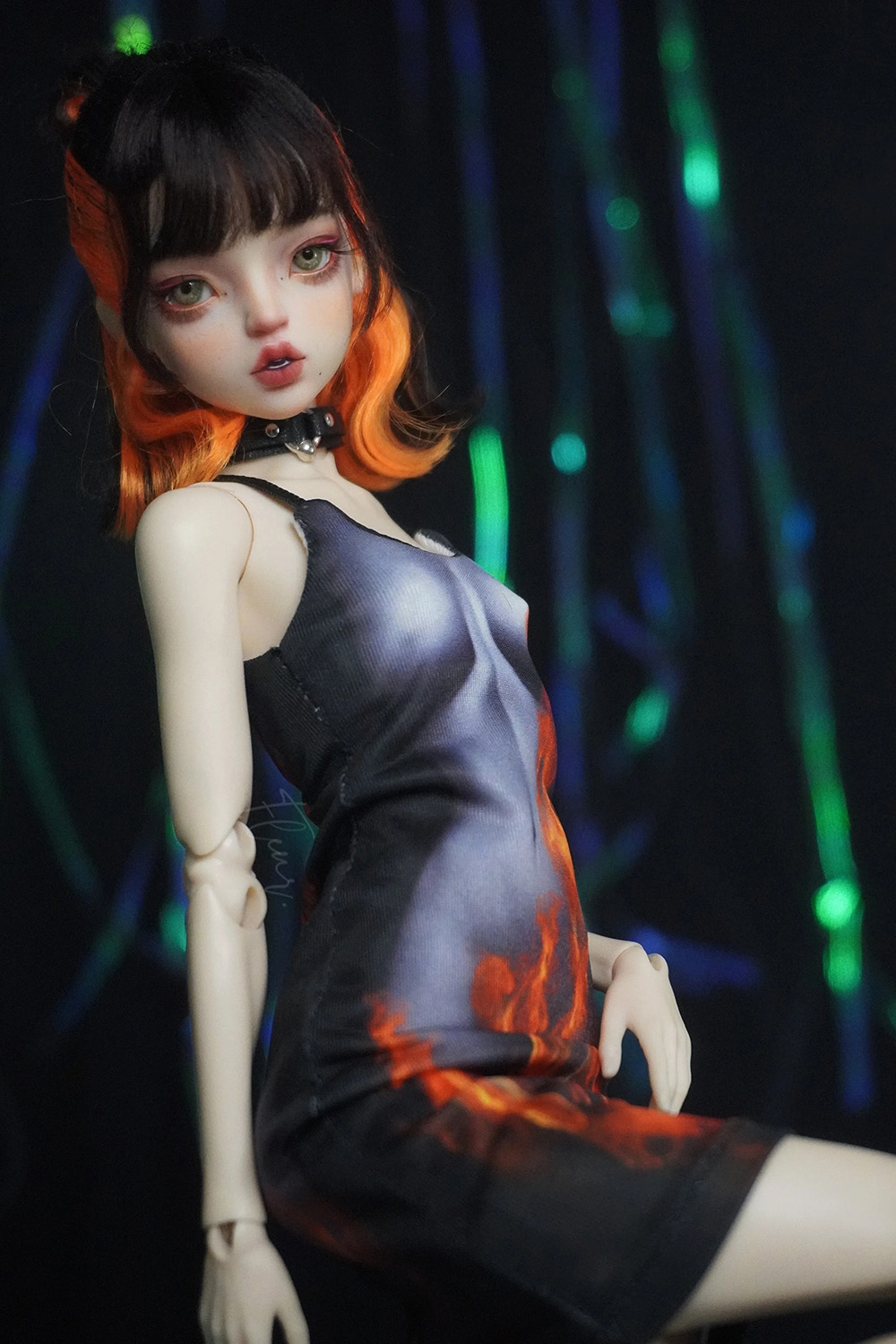1/6 BJD 인형 일루전리 아트 프린트 슬링 미드 드 - Printed Wrap Skirt 리뷰 및 가격