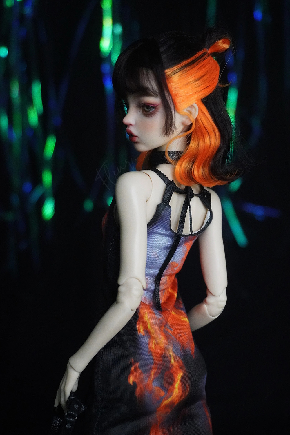 1/6 BJD 인형 일루전리 아트 프린트 슬링 미드 드 - Printed Wrap Skirt 리뷰 및 가격